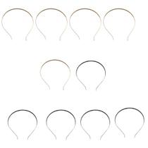 10 Tiara De Cabelo Em Ferro Sortidas 0.5 mm Para Montagem 10 Tiara De Cabelo Em Ferro Sortidas 0.5 mm Para Montagem