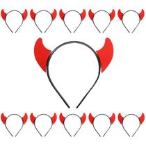 10 Tiaras Diabinho Halloween Dia das Bruxas Infantil e Adulto Festa Fantasia