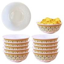 10 Tigelas Bowl de Melamina Decorado Para Sobremesas 830ml 10 Tigelas Bowl de Melamina Decorado Para Sobremesas 830ml