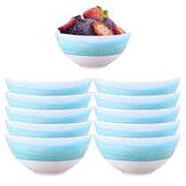 10 Tigelas Bowl Em Melamina Kit Pote Canoa 300ml Sobremesas