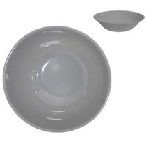 10 Tigelas Cumbuca Bowl Saladeira Funda Melamina 1L Cinza Cozinha