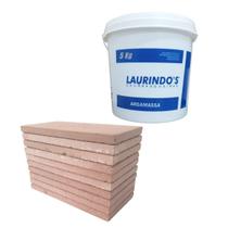 10 Tijolo Refratário + Massa Refratária Churrasqueira Forn