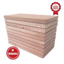 10 Tijolo Refratário, Plaqueta, Churrasqueira Lareira Fogão 10 Tijolo Refratário, Plaqueta, Churrasqueira Lareira Fogão