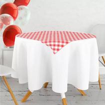 10 toalha de mesa xadrez vermelho e branco 70cm x 70cm festa decoração natal aniversário