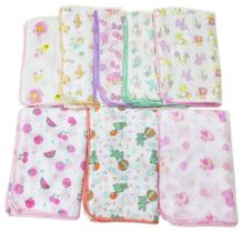 10 Toalha Fralda 70x110 Luxo Estampada Com Croche