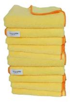 10 toalhas de microfibra s/borda 360gsm dual loop 40x60 kers