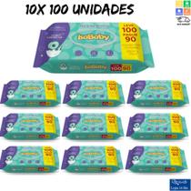 10 Toalhas Lenços Umedecidos Isababy Infantil Hora de Brincar Tampa Flip Top Com 100 Unidades