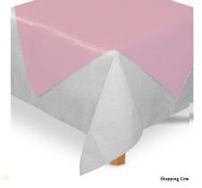 10 Toalhas Para Mesa de Festa de Aniversário de TNT - 70 cm x 70 cm Rosa