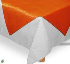 10 Toalhas para mesa de festa em Tnt 70 cm x 70 cm laranja