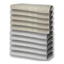 10 Toalhas Super Felpudas Grande E Grossa 5 Branco 5 Bege