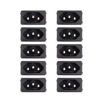 10 Tomada Margirius Para Cx. Embutir Padrão Weg 10/20A Preto