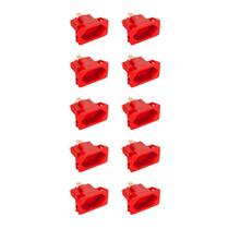 10 Tomada Margirius Para Cx. Embutir Padrão Weg 10/20a Vermelho 10 Tomada Margirius Para Cx. Embutir Padrão Weg 10/20a Vermelho
