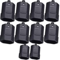 10 tomada plugue 10a tmd1-2 padrão brasileiro 2 pinos preta