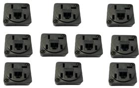 10 Tomadas Telefone Rj11 Modular 2 Vias