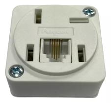 10 Tomadas Telefone Rj11 Modular 4 Vias Nova