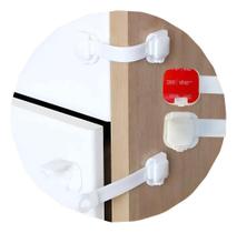 10 Trava Gaveta Armário Segurança Protetor Proteção Bebe Bra