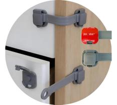 10 Trava Gaveta Armário Segurança Protetor Proteção Bebe In