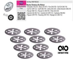 10 Travas Metálicas da Manta Térmica Motor VW-T42