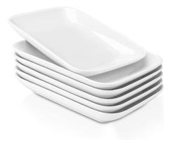 10 Travessa Bandeja Retangular Melamina Premium 20cm Servir