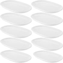 10 Travessas Saladeira Melamina Branca 26,2x17x2,6cm Buffet Restaurante Haus Concept 10 Travessas Saladeira Melamina Branca 26,2x17x2,6cm Buffet Restaurante Haus Concept
