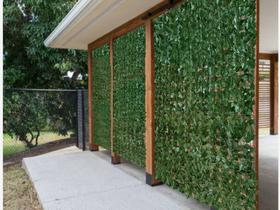 10 Treliças com Plantas Artificiais Realistas para Decoração de Ambientes Comerciais Divisória 100x200 cada DE1724