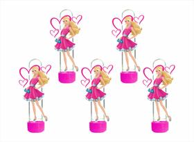 10 tubetes 13cm para doces Barbie