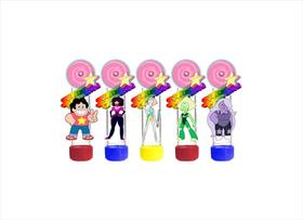 10 tubetes 13cm para doces Steven universo