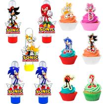 10 Tubetes 50 Toppers Sonic
