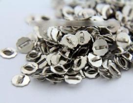 10 Tulipa Para Pendulo Prateada Com Furo para Argola