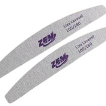 10 ultra Lixas Unha Gel Profissional 100/180 Fibra Lavável