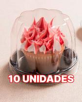 10 Un G 690 Embalagem Cupcake, Mini Panetone, Morango do Amor