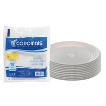 10 Un Prato Descartável Raso 15cm Para Festa, Aniversário, Evento