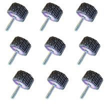 10 Un Roda Lixa Haste Micro Retifica 40 X 20mm Grão 80 DISFLEX