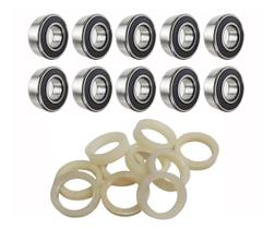 10 un Suporte plástico 10 un Rolamento 608 Substitui Buchas de Ventiladores