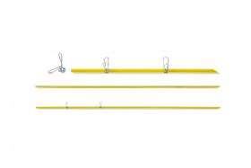 10 un vareta fibra de vidro 120 cm + 30 un clips metal cerca