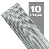 10 Und Barra Roscada Zincada 1/4x1m 10 Und Barra Roscada Zincada 1/4x1m