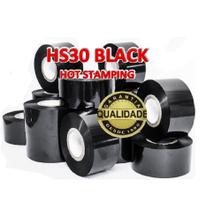 10 UND Fita Ribbon Preto para Datador Manual e Automático HS 30x122