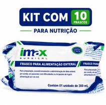 10 und - Frasco p/ Nutrição Dieta Enteral 300ml - INMAX 10 und - Frasco p/ Nutrição Dieta Enteral 300ml - INMAX