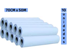 10 Unds Lençol De Papel Hospitalar Descartável 70cm X 50m 10 Unds Lençol De Papel Hospitalar Descartável 70cm X 50m