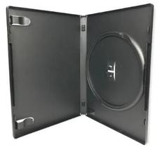 10 Unid Box Dvd - Capa Preto Tradicional - Resistente