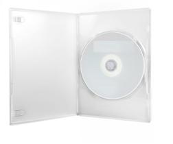 10 Unid Box Dvd Slim- Capa Transparente - 7 mm