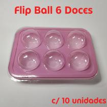 10 Unid Embalagem Blister 06 Cavidades para Doces Bombons FlipBall - Flip Festas