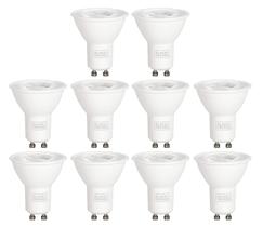 10 Unid Lâmpada Led Mini Dicroica Gu10 Mr16 3,5w Bivolt