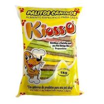 10 UNID - Osso Palito Rigido - 8/5 Colorido - KIOSSO - Sabor Natural - 1 Kg