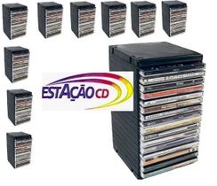 10 unid Porta Cd - Rack Newness Capacidade 16 Cds