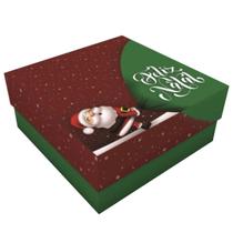 10 Unidades Caixa Para Presente Pequena Noel 16cmX16cmX7cmX4cm