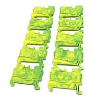 10 Unidades Conector Borne Terra Simples 2,50mm Verde e amarelo 10 Unidades Conector Borne Terra Simples 2,50mm Verde e amarelo