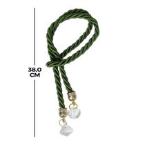 10 Unidades Cordão com Pingente Cristal Ouro Diversas Cores