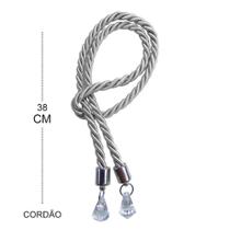 10 Unidades de Cordão com Pingente Cristal com Detalhe Prata