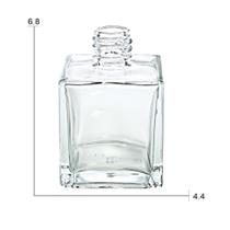10 Unidades de Vidro Cubo 50ml Sem Tampa